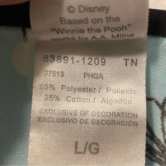 Disney Eeyore Blue Scrub Top Size‎ L Women’s Pull Over - Picture 5 of 8